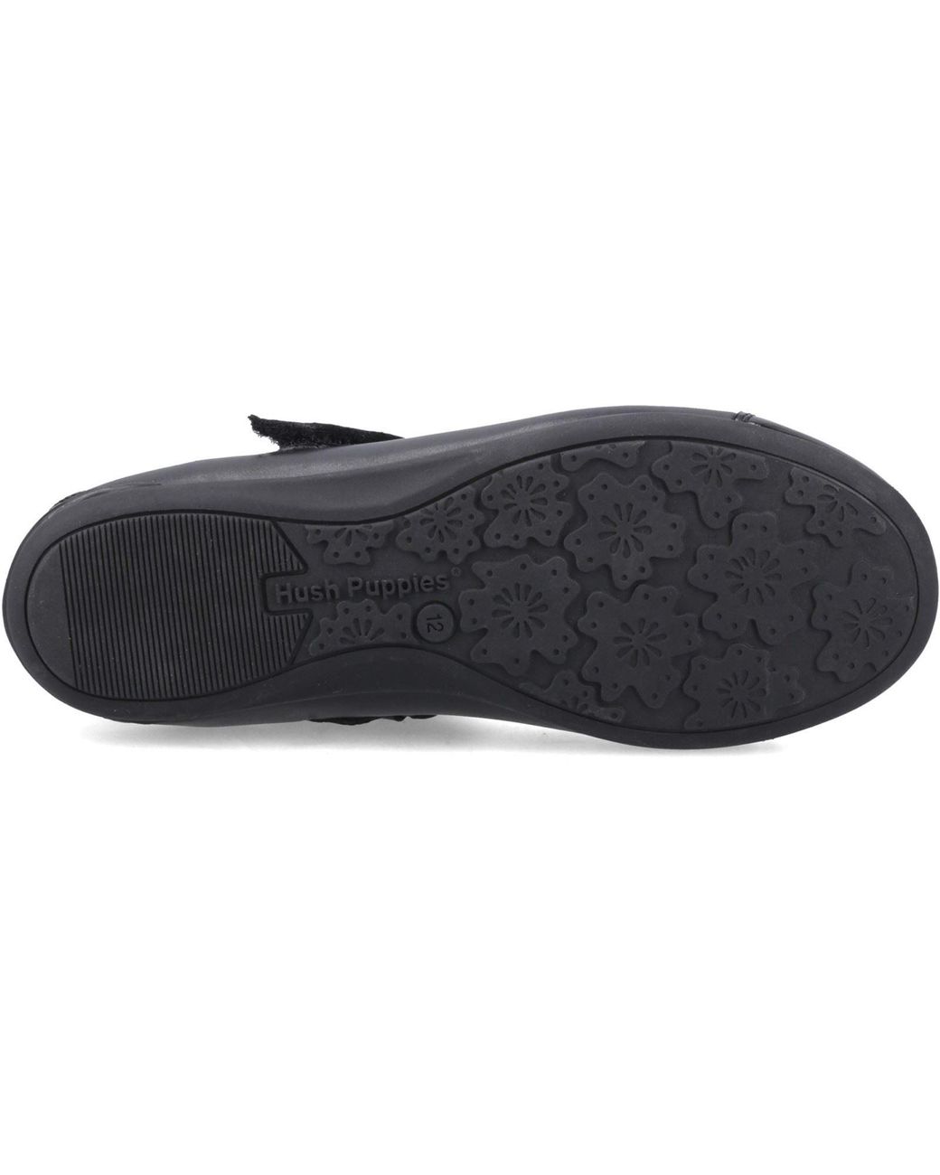 Hush Puppies Black Lottie Ballerina Leather Shoes