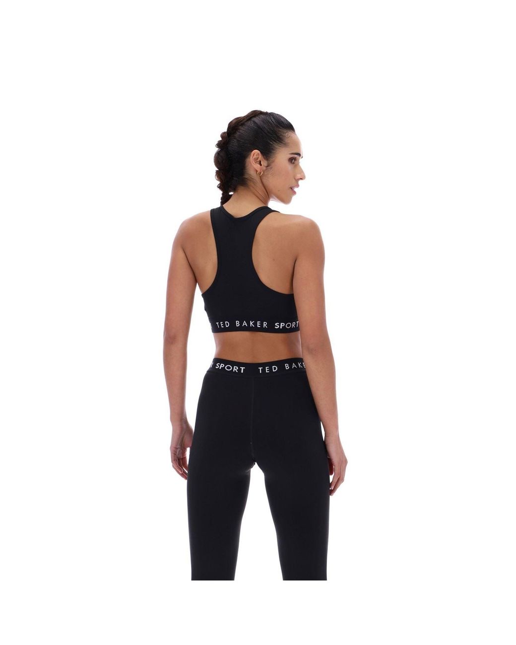 Ted Baker Black Diana Tbwsba2525 Polyester Sports Bra