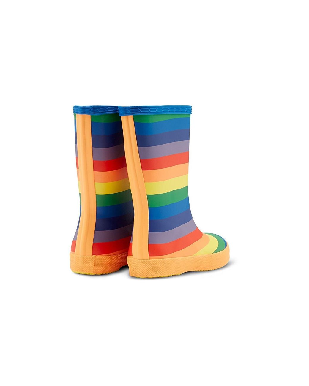Hunter Blue First Print Rubber Wellington Boots