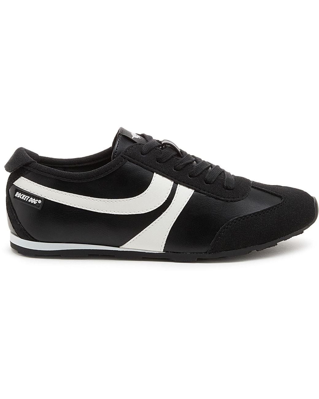 Rocket Dog Black Destin Pu Combo Polyurethane Trainers