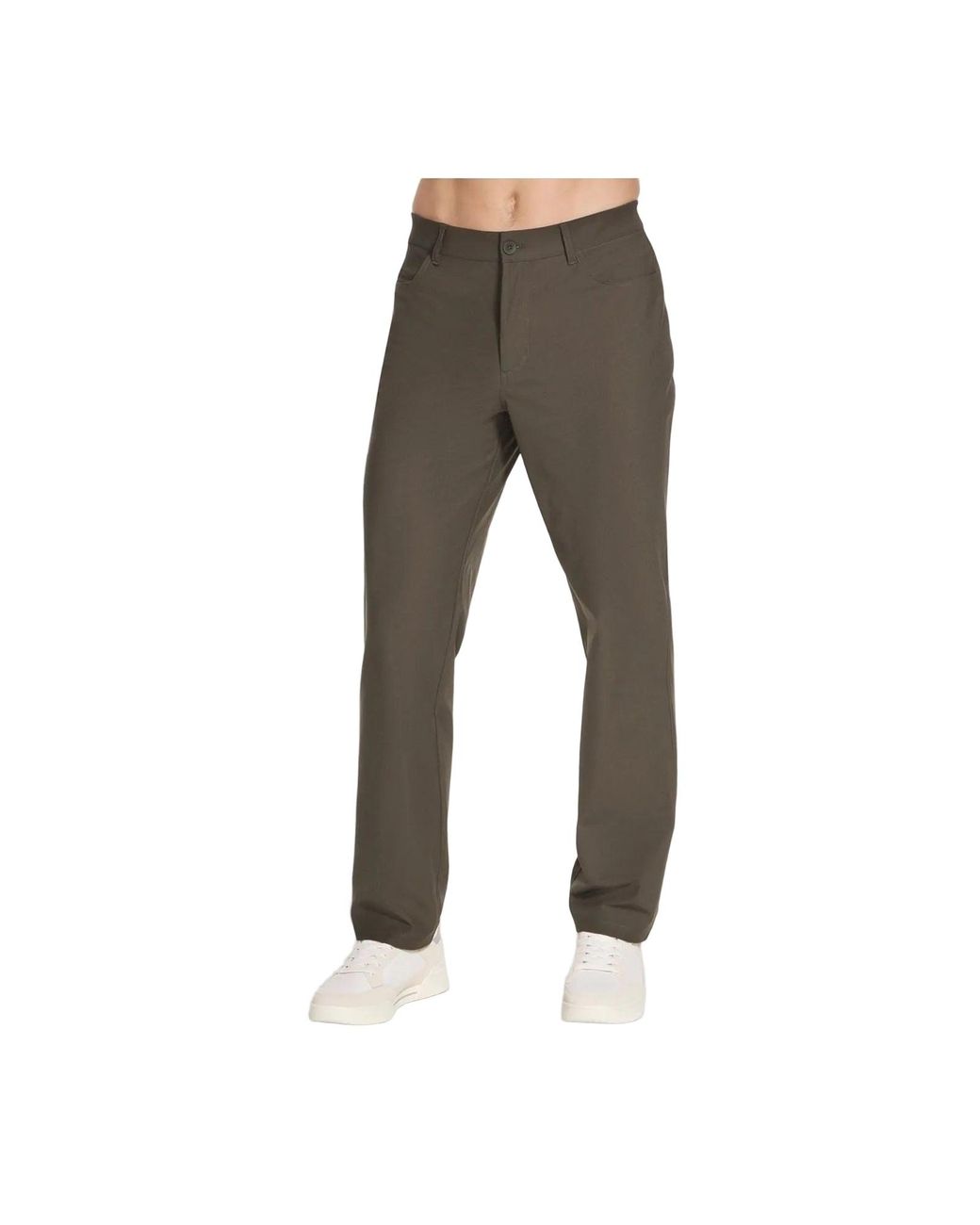 Skechers Gray Premium 5 Pocket Pant Polyester Chino Pants for men