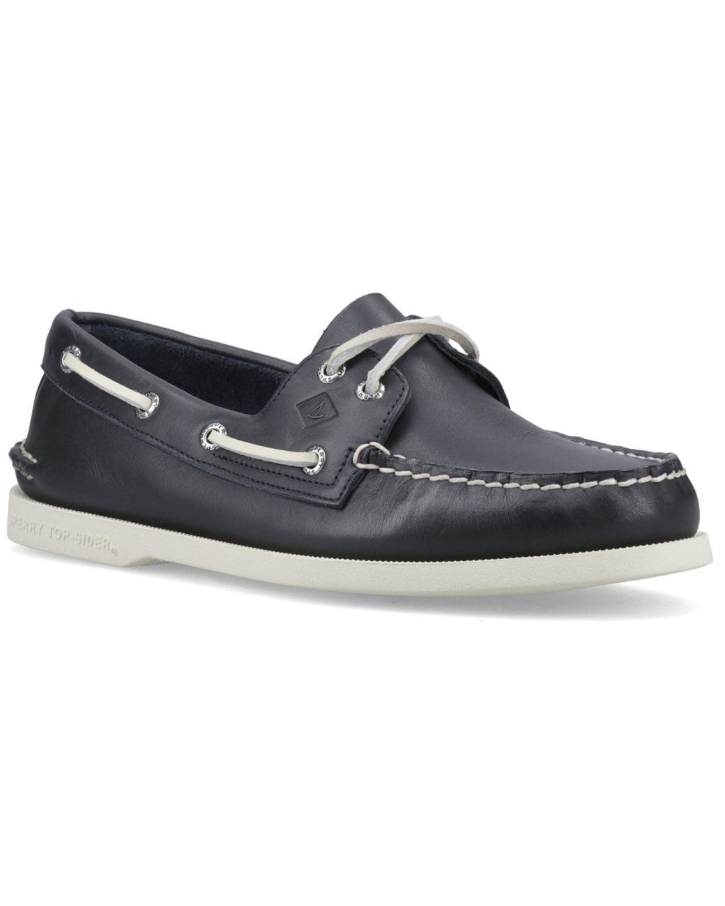 Sperry Top-Sider Blue Authentic 2 Eye Leather Boat Shoes for men