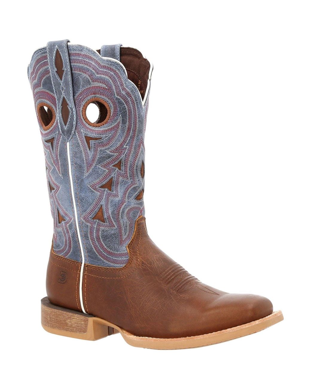 Durango Brown Lady Rebel Pro Leather Golden/Periwinkle Boots