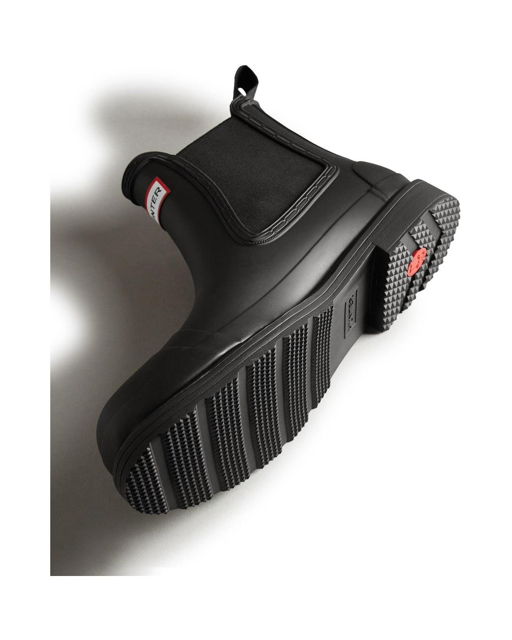 Hunter Black Commando Chelsea Boots for men