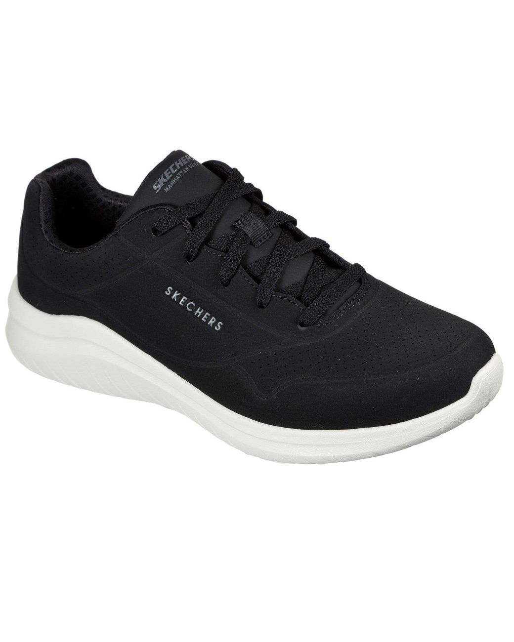 Skechers Black Ultra Flex 2.0 Vicinity 232209-Bkw Lace Up Shoes for men