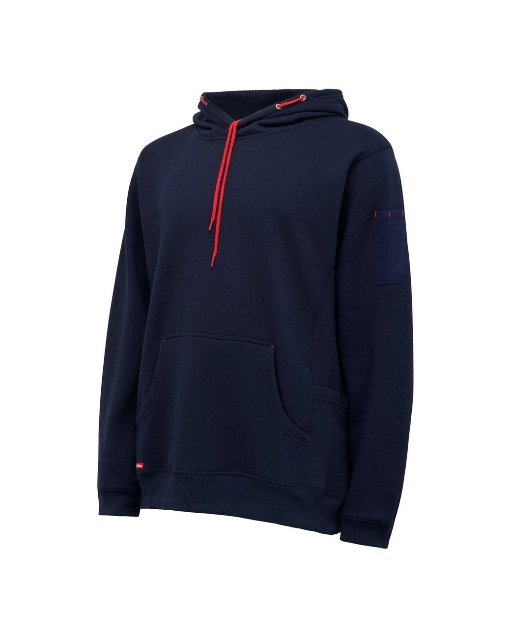 Hard Yakka Blue Brushed Fleece Synthetic Hooded Sweatshirt for men