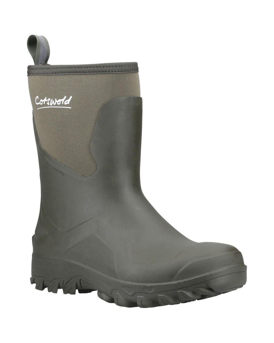 Cotswold Green Standlake Rubber Wellington Boots for men