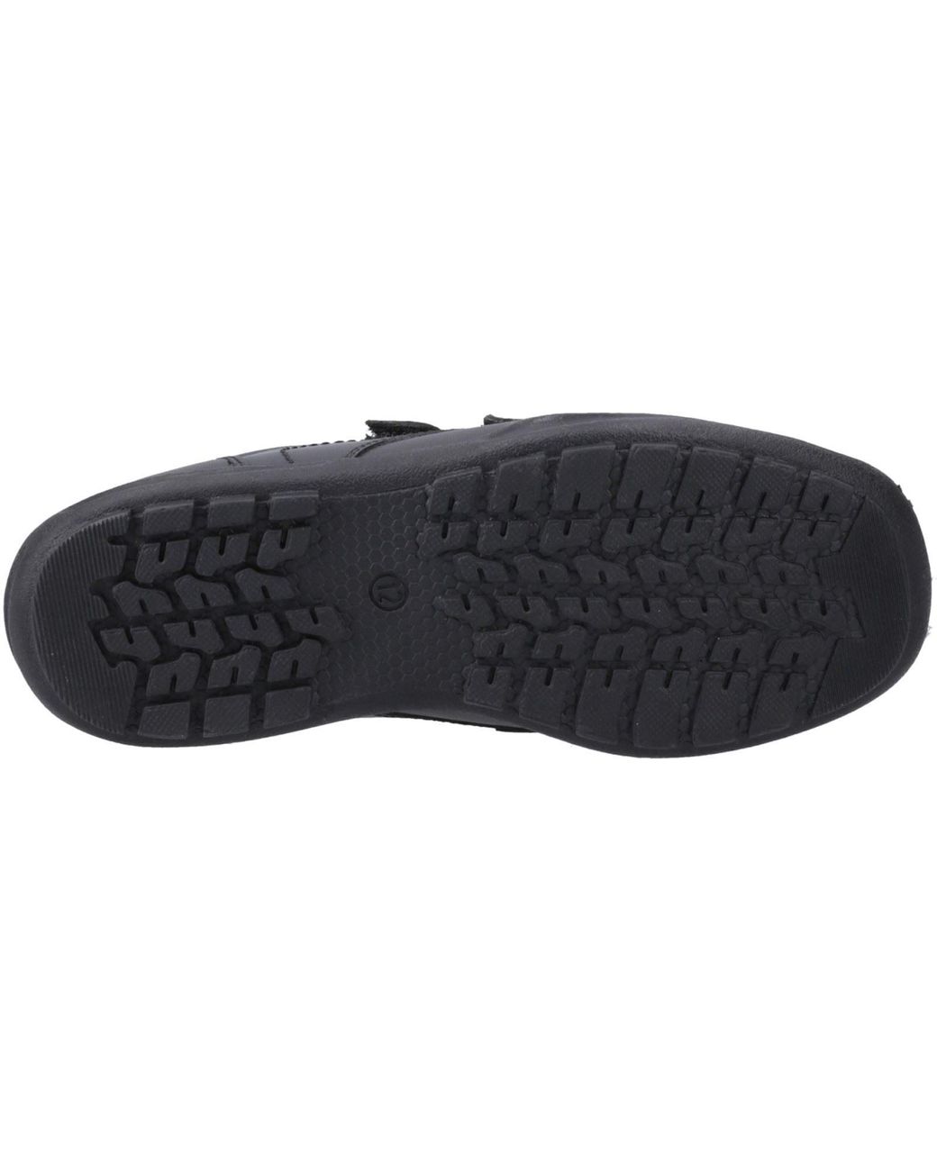 Hush Puppies Black Maddox Leather Moccasins Shoes for men