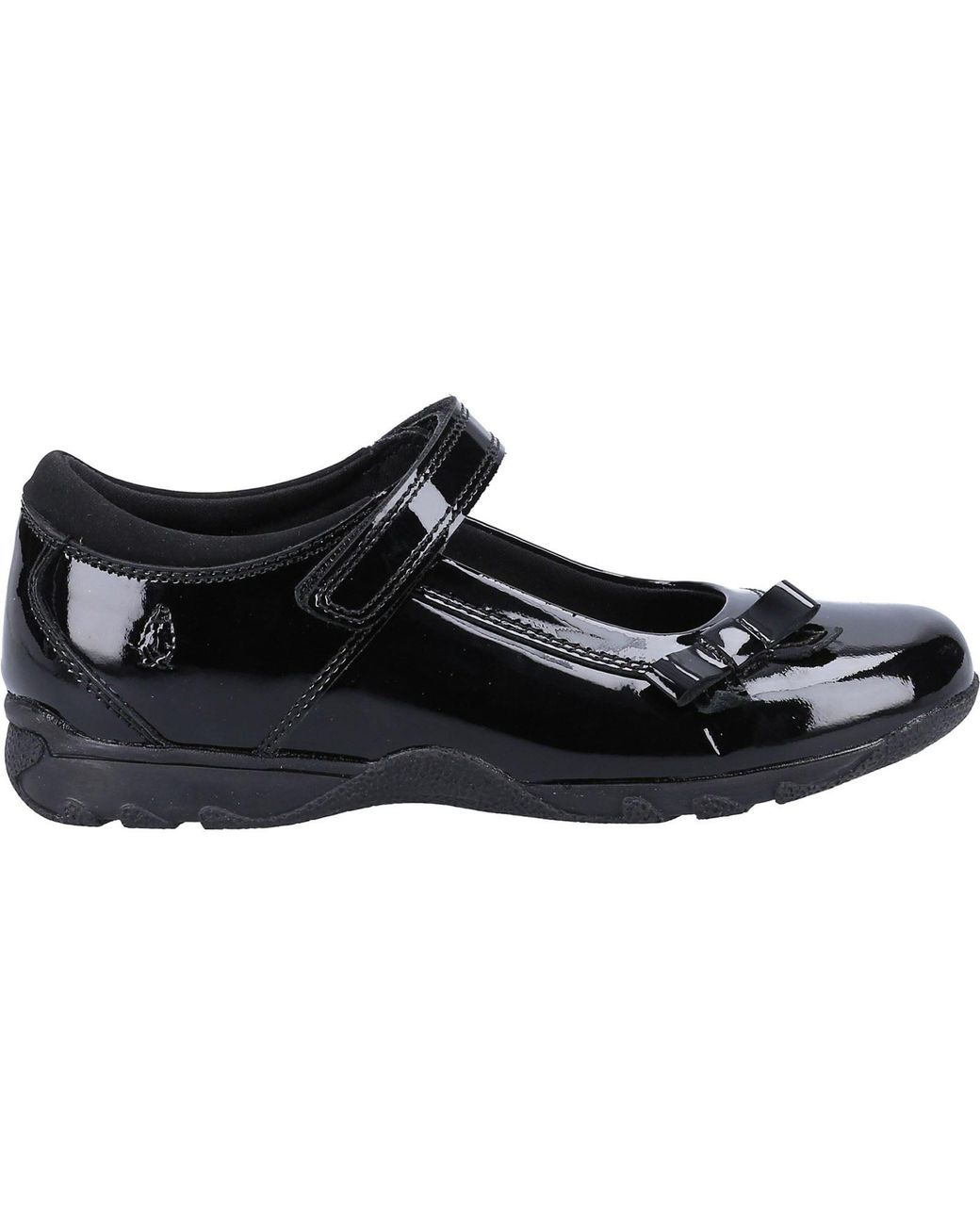 Hush Puppies Black Carrie School Shoe Snr Leather Girls's Shoes