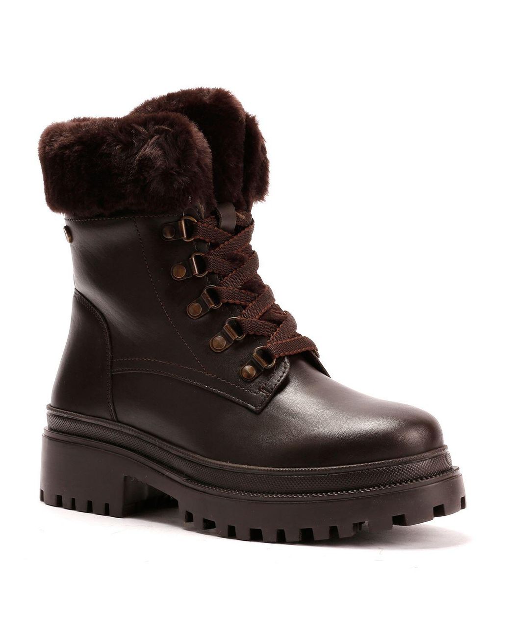 Osprey Blue The Budapest Leather Chocolate Boots