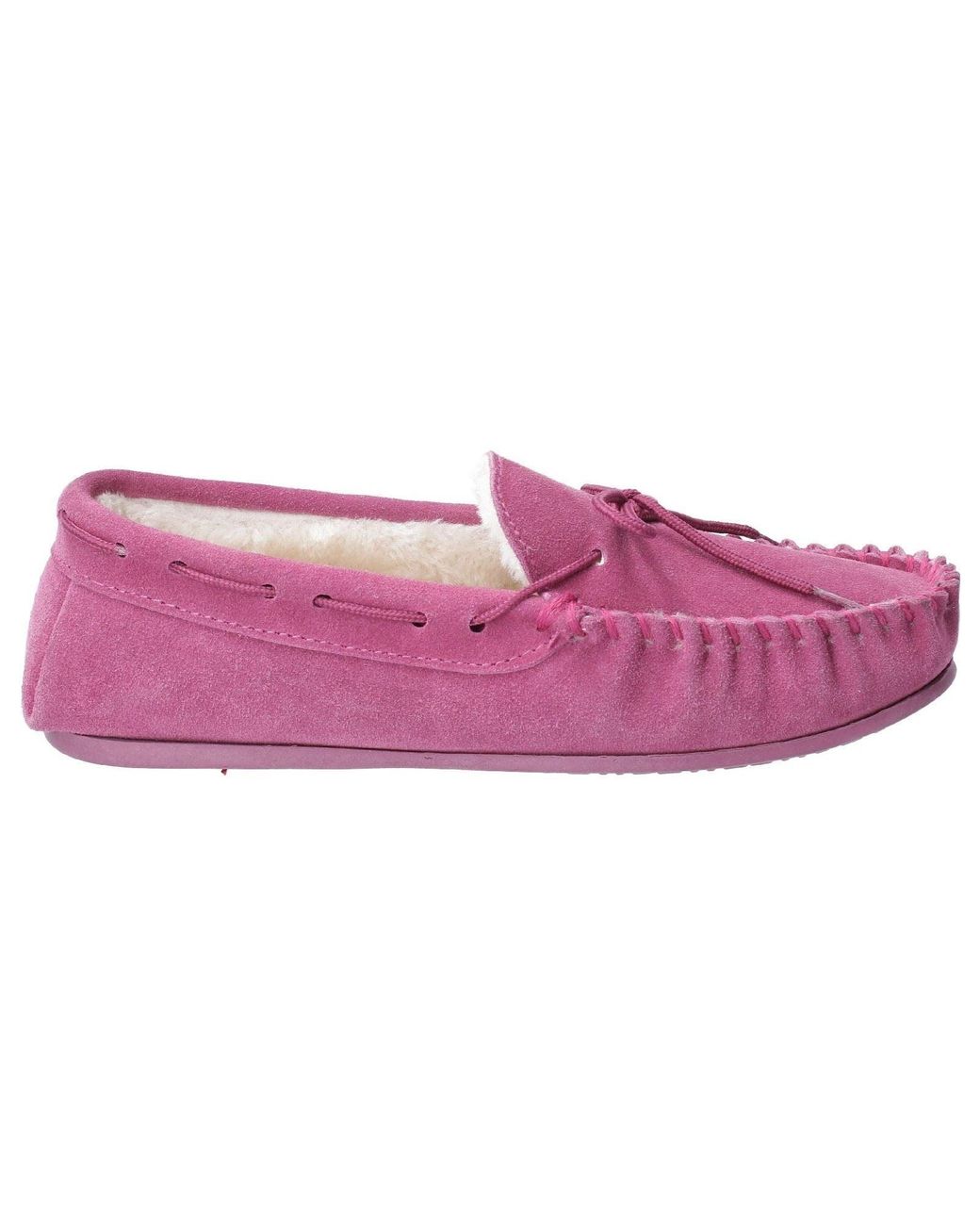Hush Puppies Purple Allie Suede Rose Slippers