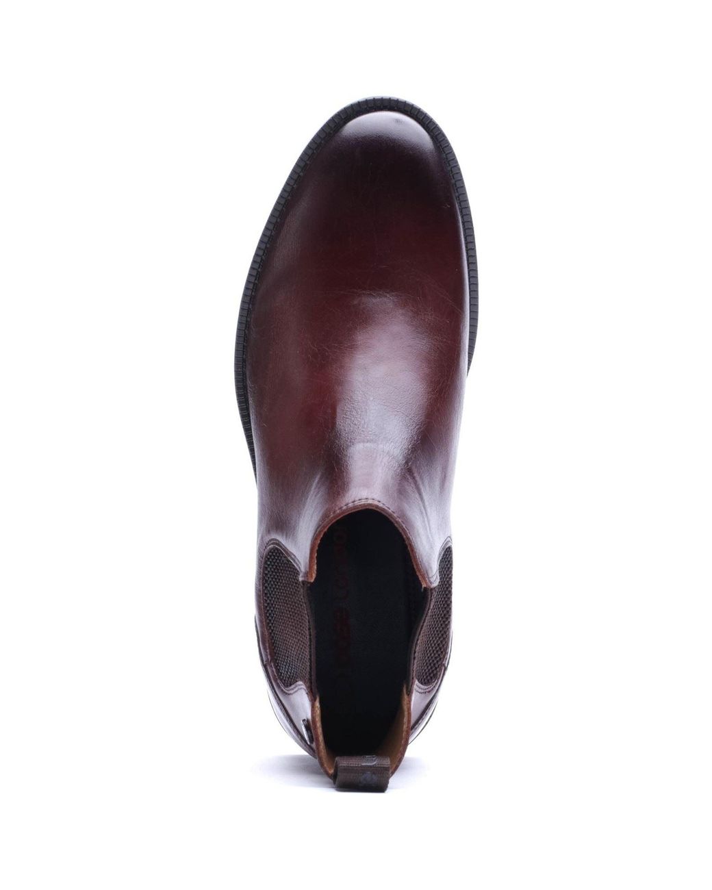 Base London Purple Enzo Leather Chestnut Boots for men