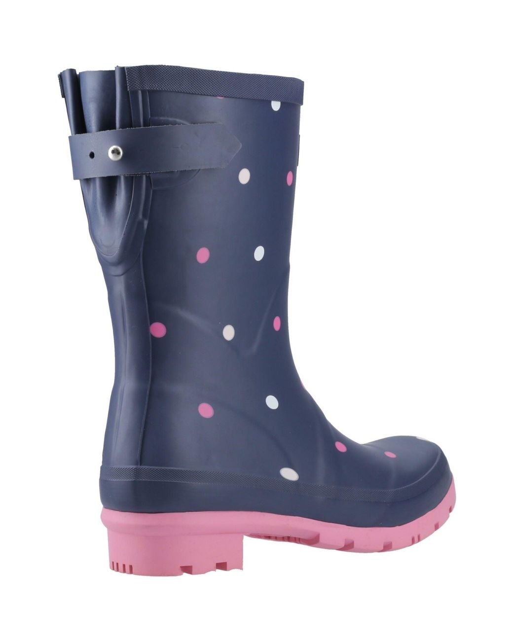 Cotswold Blue Clarence Mid Rubber Spot Wellington Boots