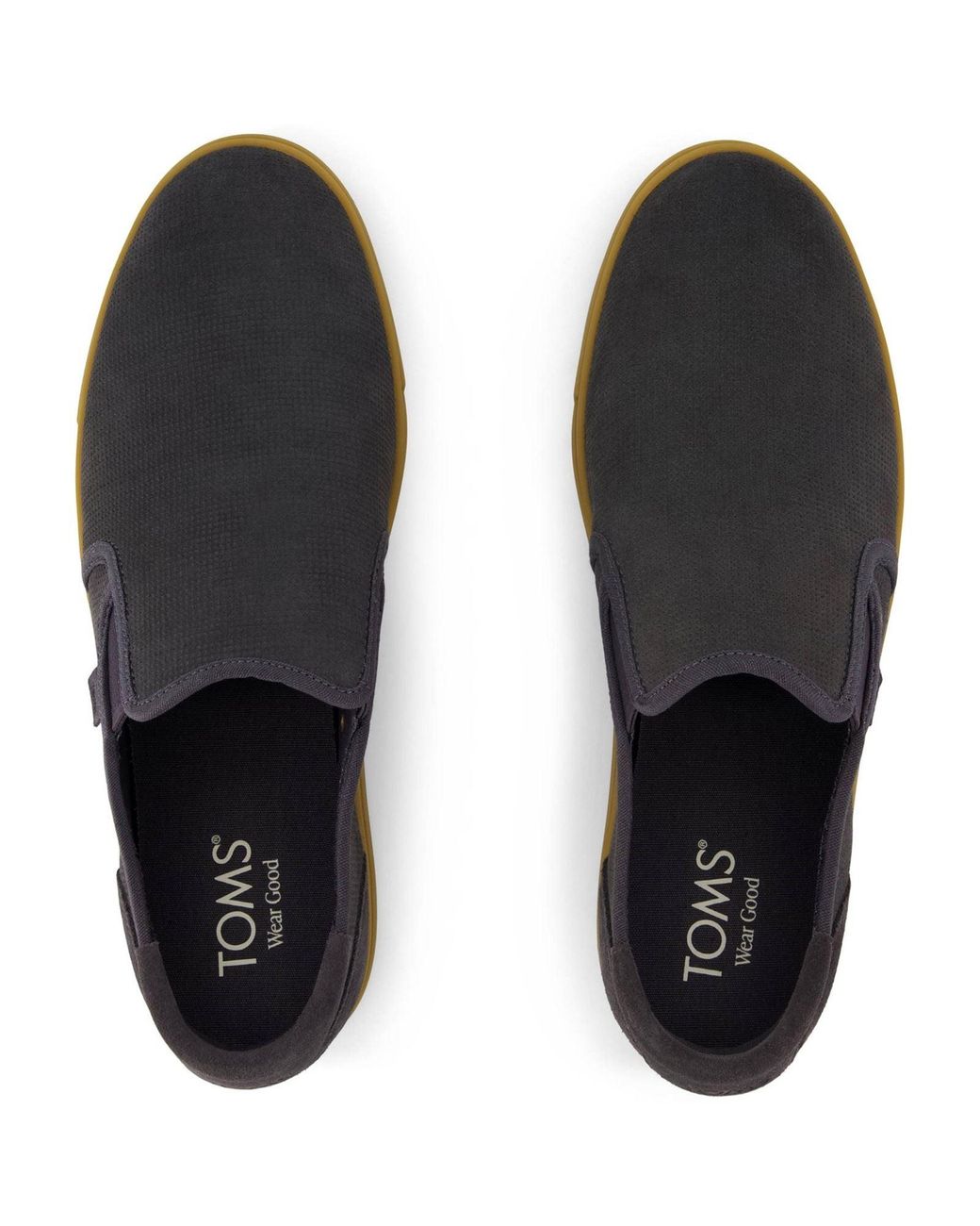 TOMS Blue Baja 2.0 Leather Forged Iron Trainers for men