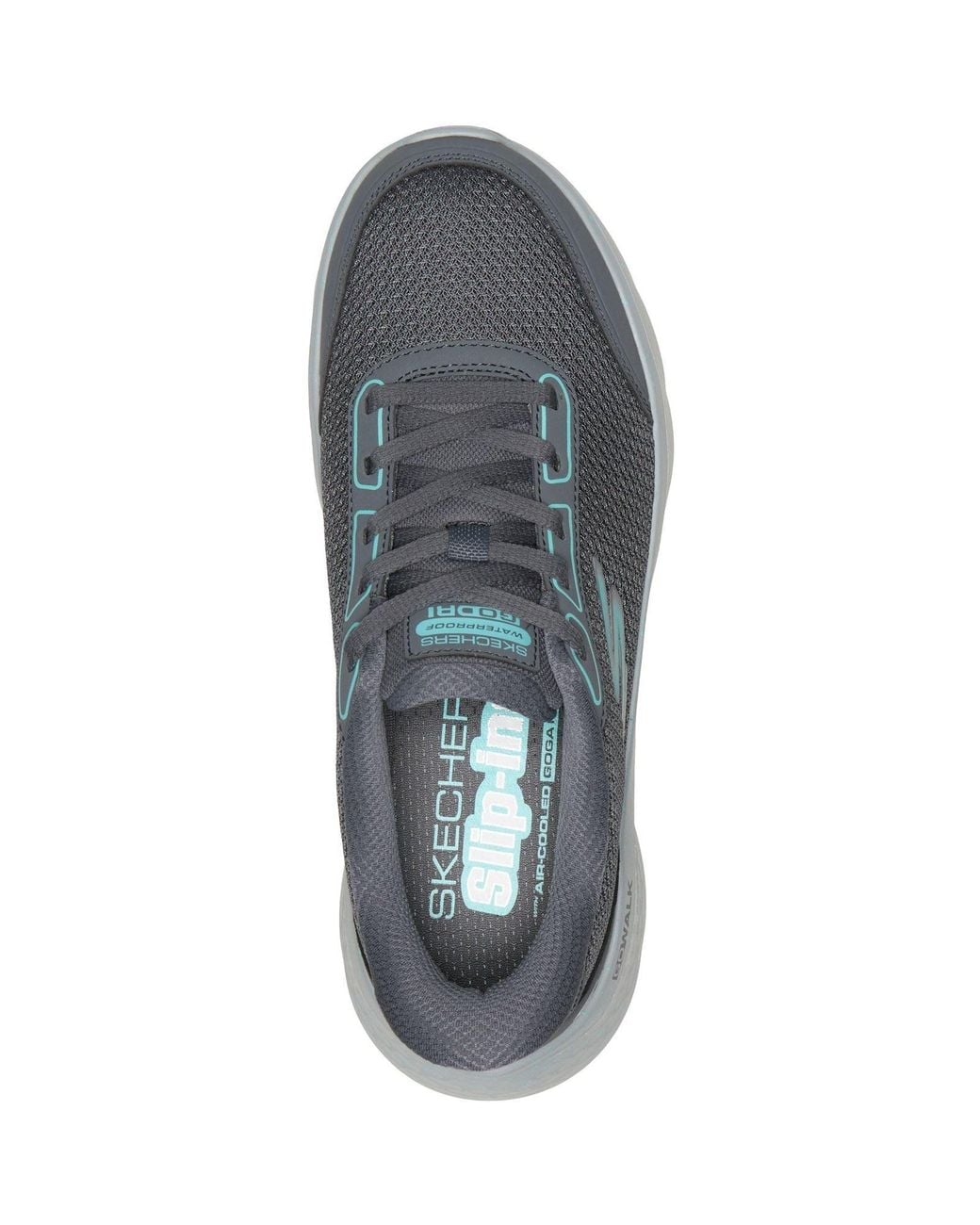 Skechers Gray Go Walk Flex Mabel Textile Trainers