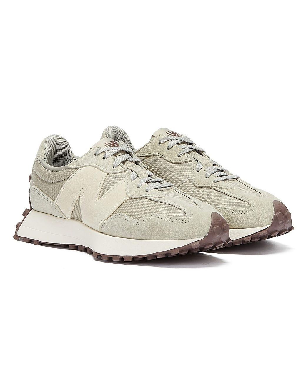 New Balance 327 Womens Cream / White Trainers | Lyst UK