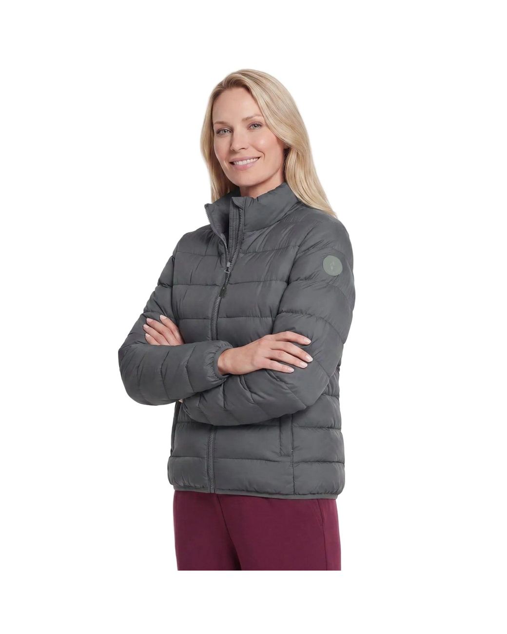Skechers Gray Cozy Fit Jacket Jacket