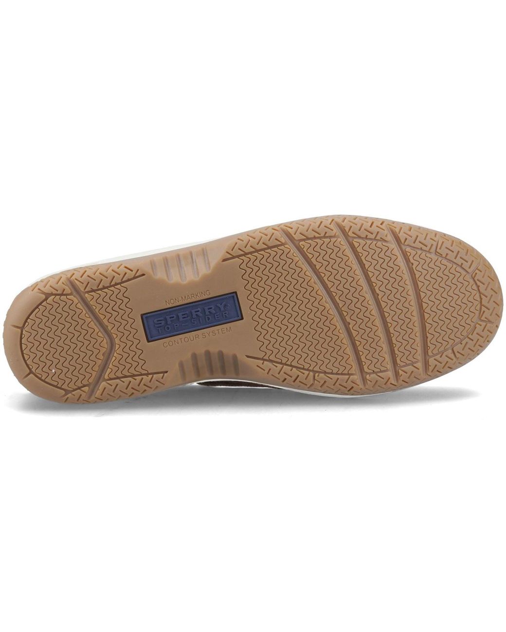 Sperry Top-Sider Brown Billfish 3 Eye Leather Wide Boat Shoes for men