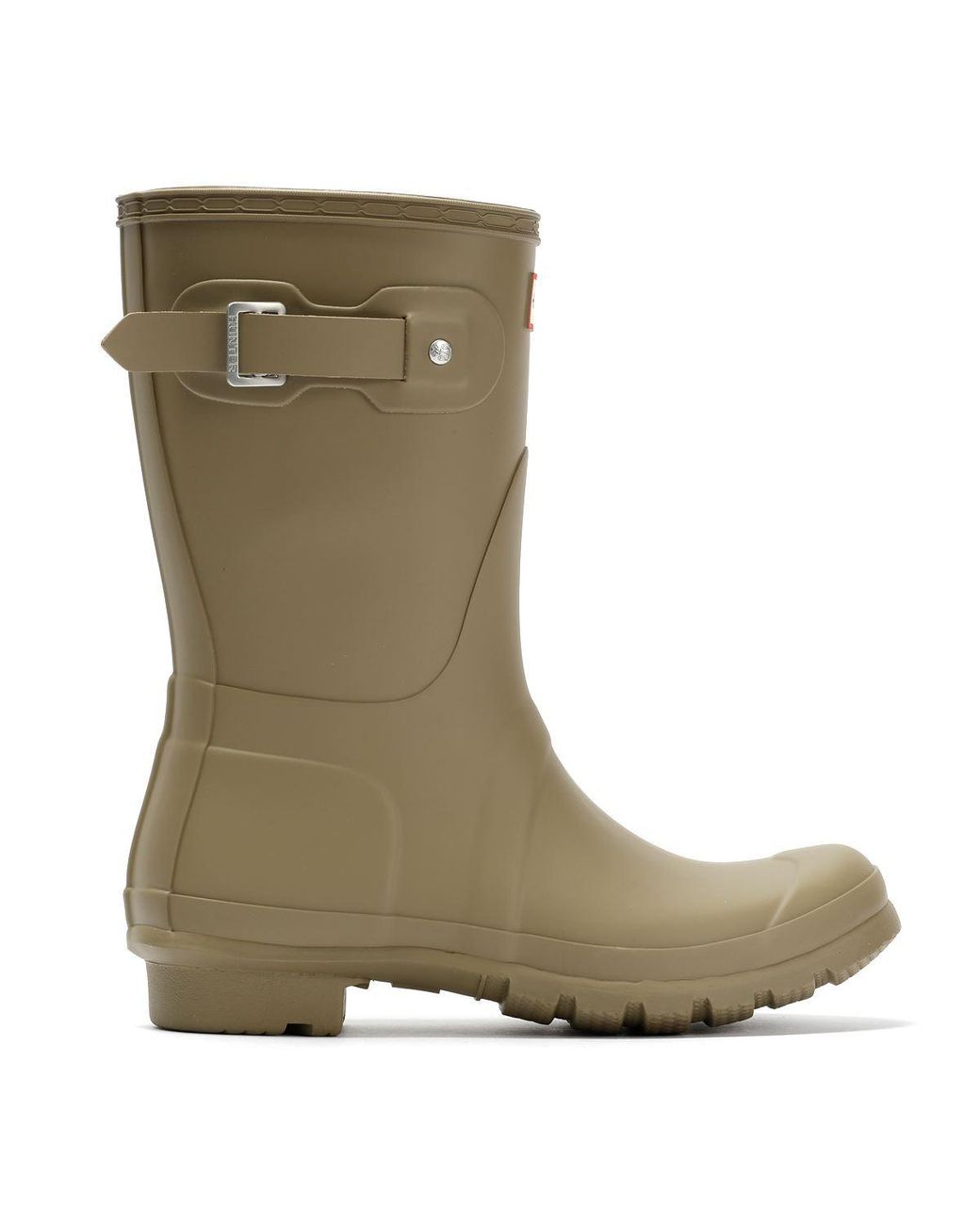 Hunter Gray Original Short Rubber Kettle Wellington Boots