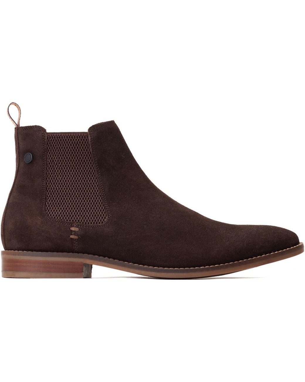 Base London Brown Virgil Leather Burnt Boots for men