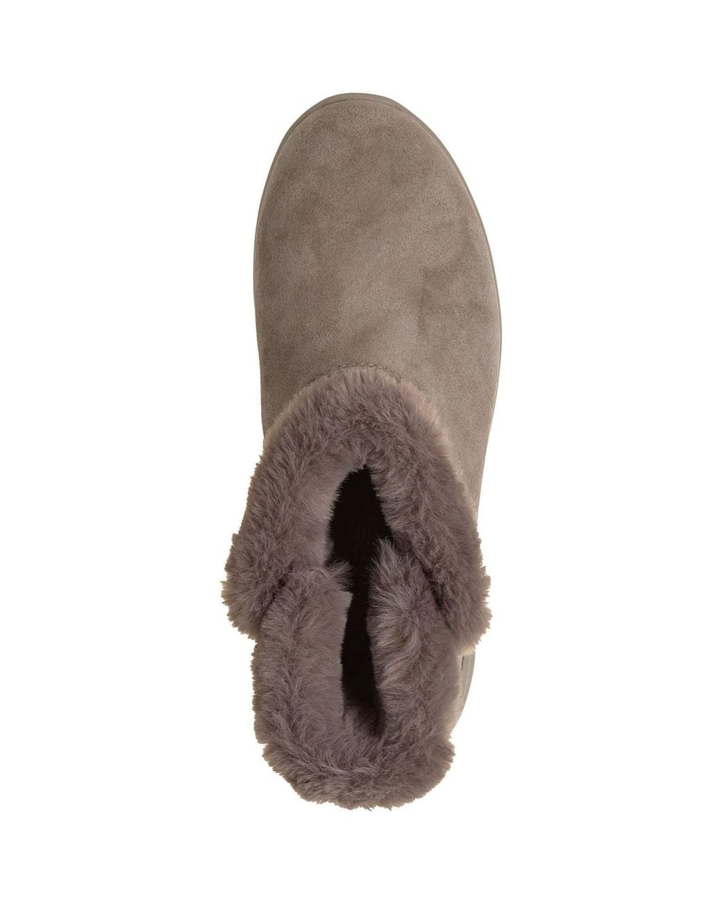 Skechers Gray On-The-Go Stellar Cozy Step Leather Winter Ankle Boots