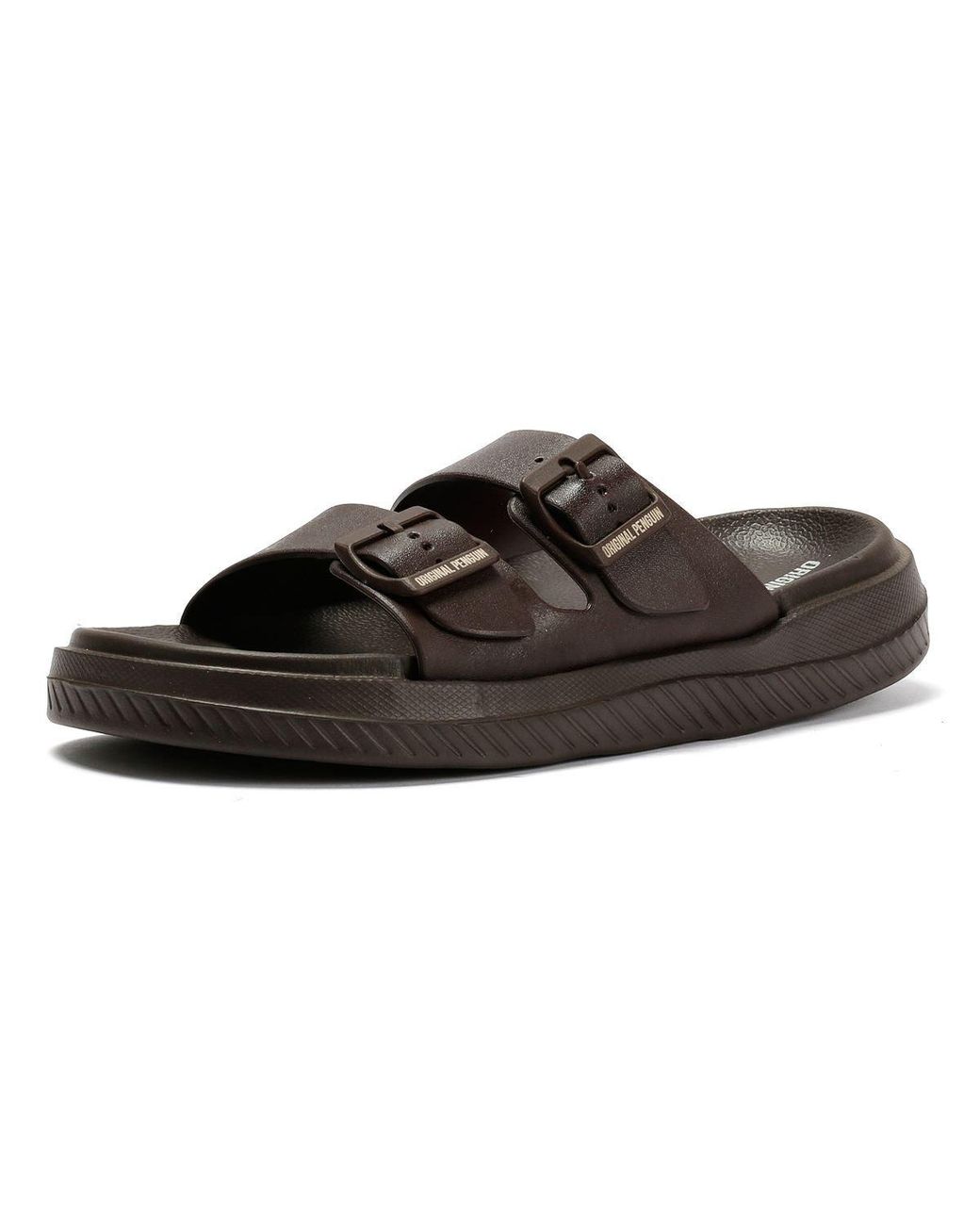 Original Penguin Black Playa Chocolate Sandals for men