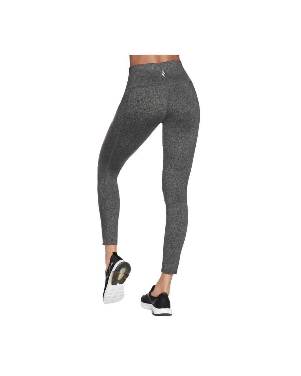 Skechers Gray Gowalk Wear High Waisted Nylon Sports Leggings