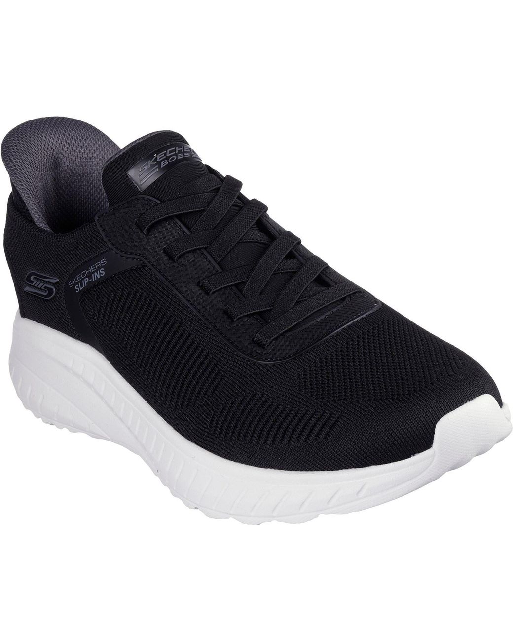 Skechers Blue Bobs Sport Squad Chaos Solid Step Textile Trainers for men