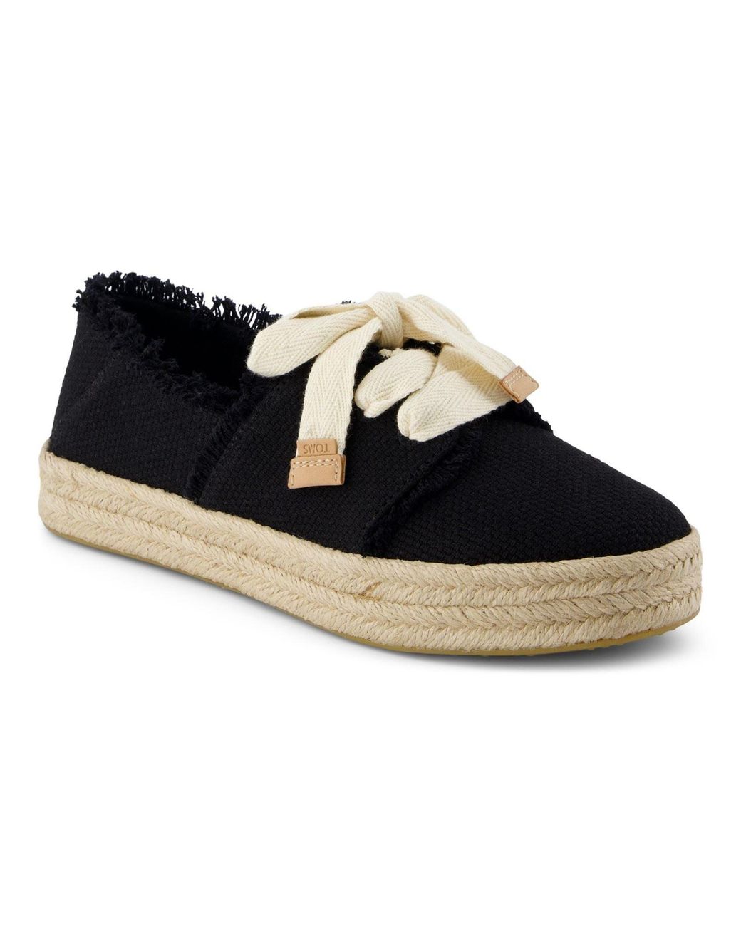 TOMS Blue Carolina Espadrille Lace Up Shoes