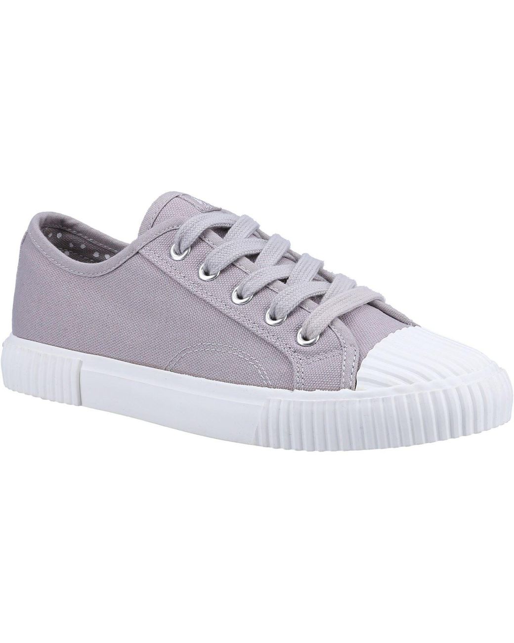 Hush Puppies Gray Brooke Canvas Trainers