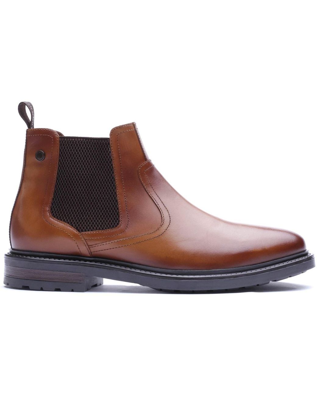 Base London Brown Smith Leather Boots for men