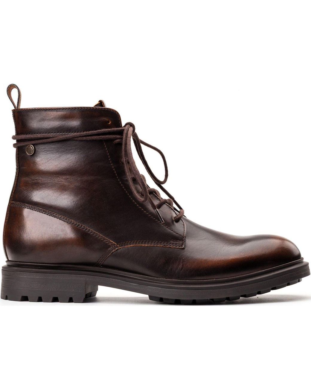 Base London Brown Brunel Leather Ankle Boots