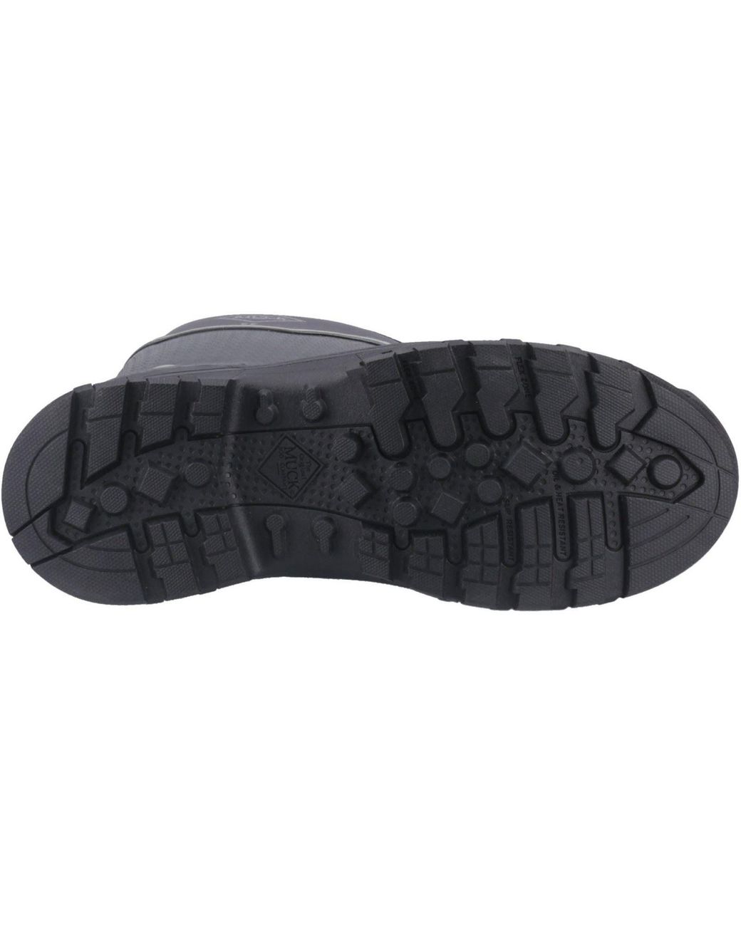 Muck Boot Black Grit S5 Rubber Wellington Boots for men