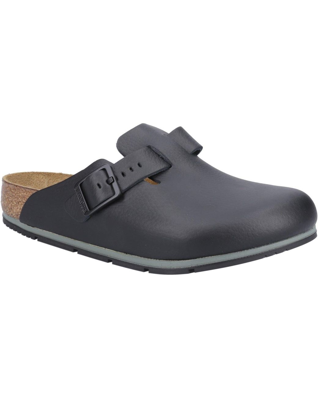 Birkenstock Blue Boston Pro Leather Narrow Fit Clogs