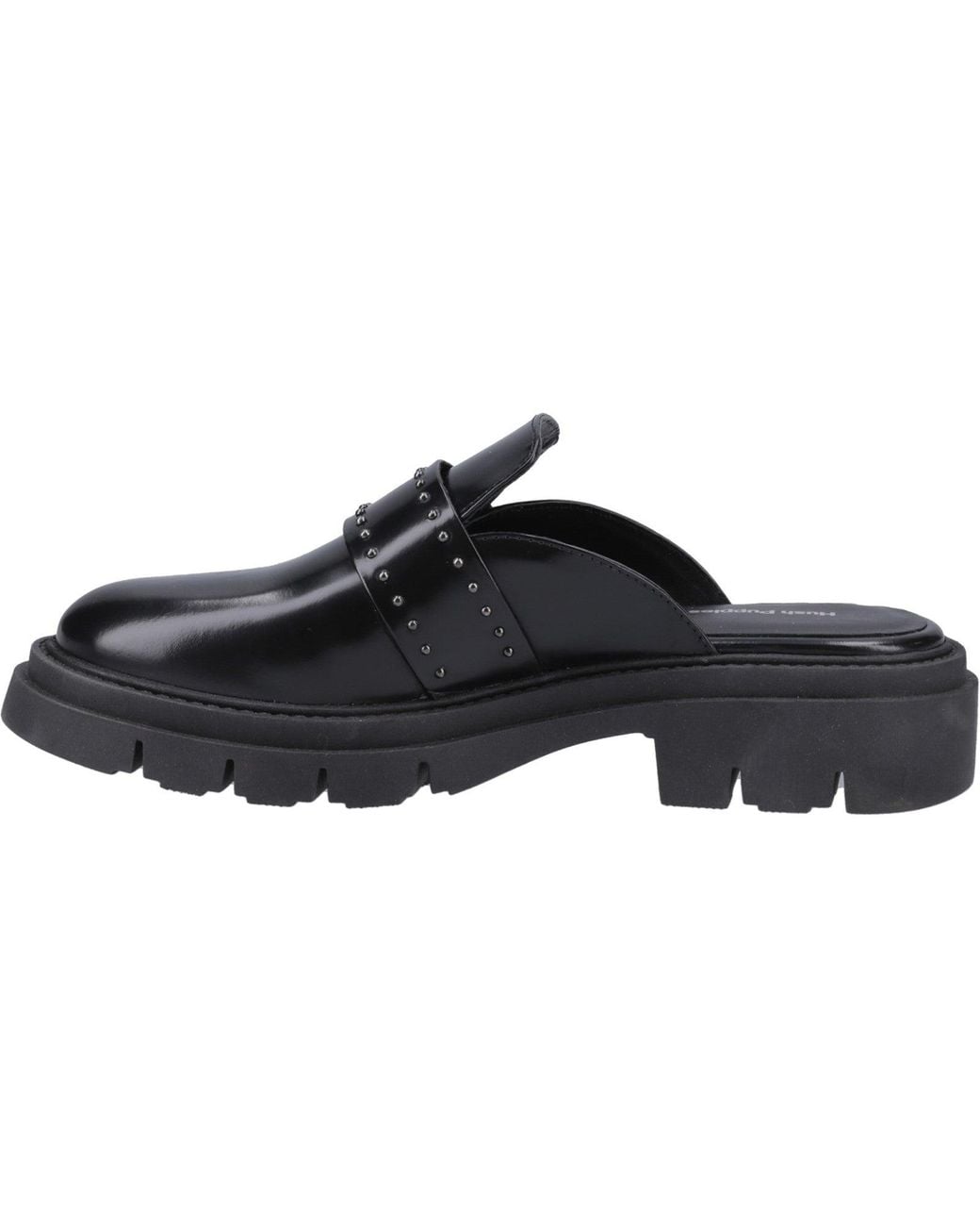 Hush Puppies Black Nicole Studded Mule Slip On Shoes
