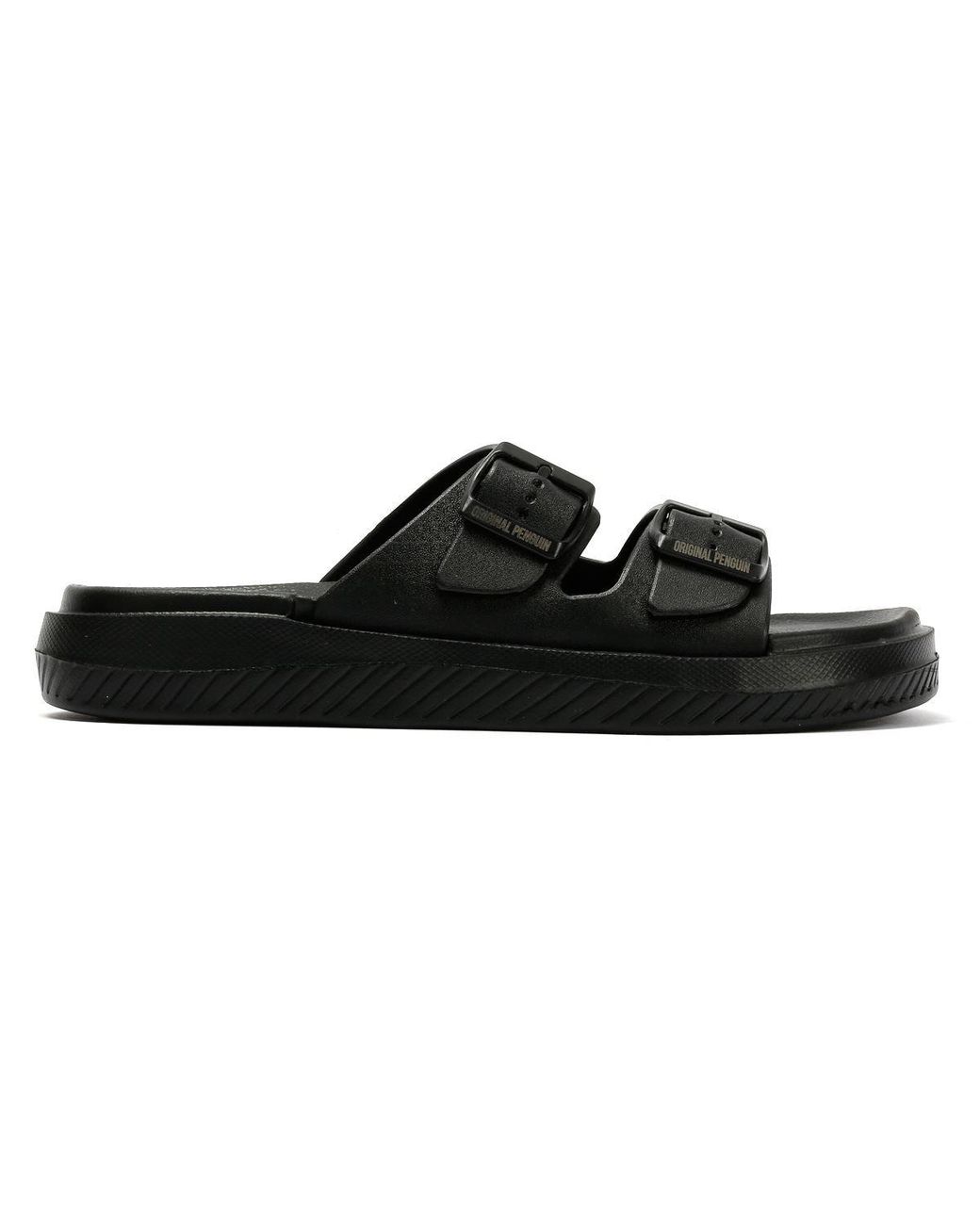 Original Penguin Black Playa Sandals for men