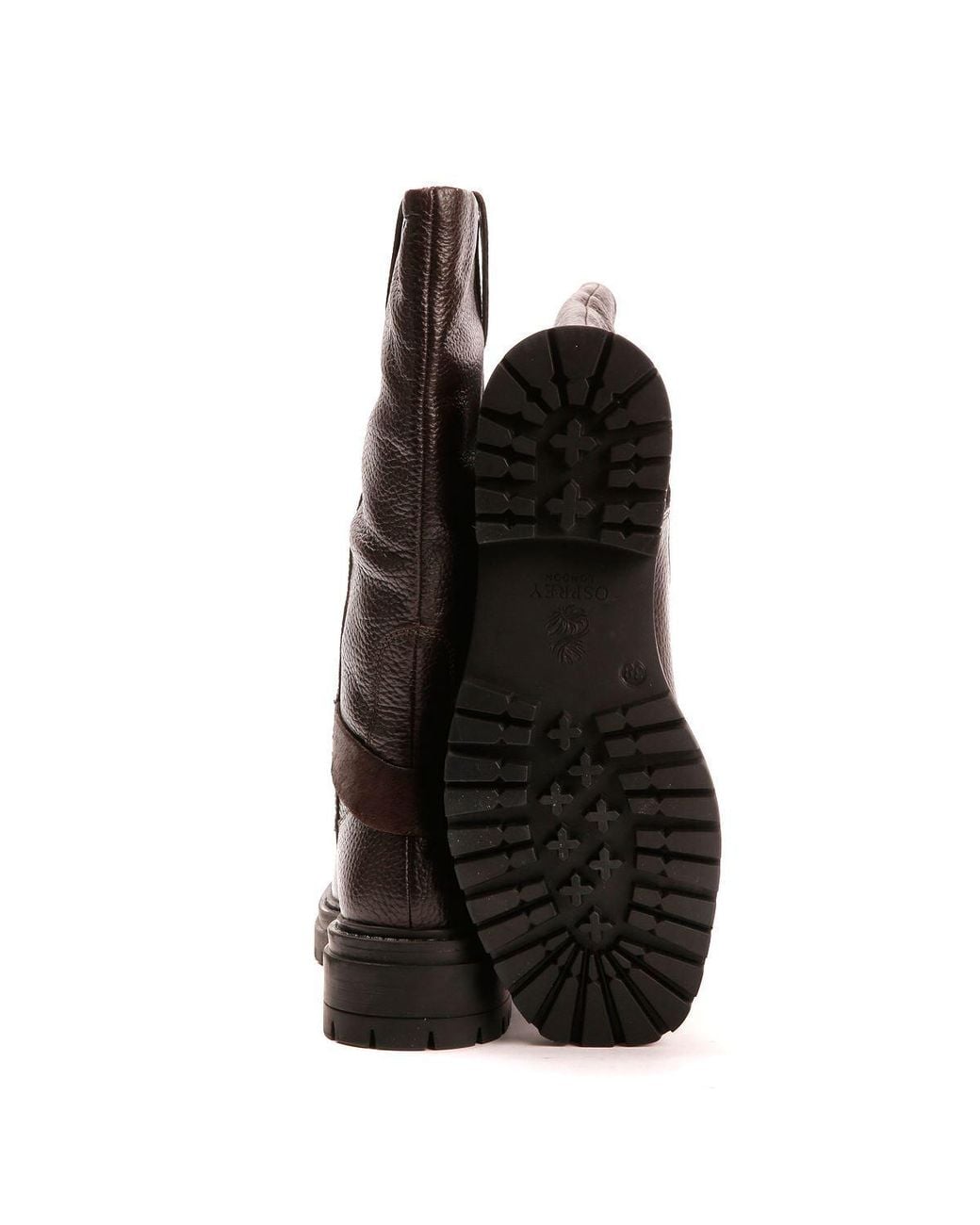 Osprey Blue The Gabarron Leather Chocolate Boots