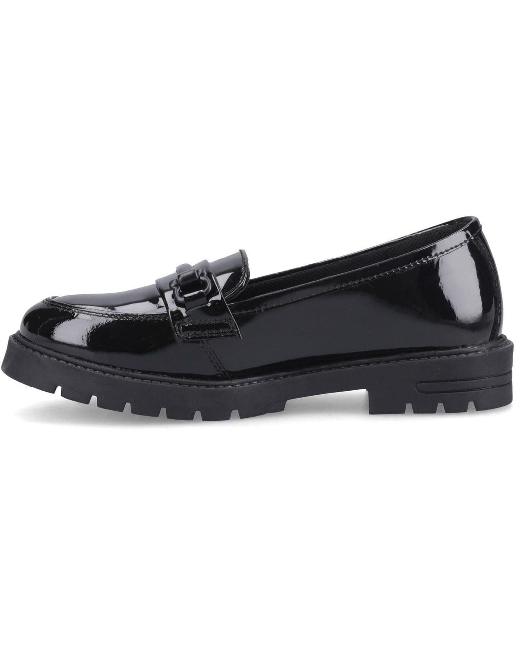 Hush Puppies Black Hazel Snaffle Leather Loafers