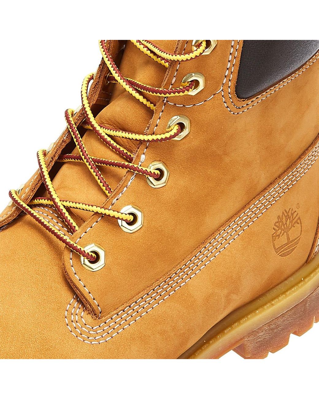 Timberland Wheat Premium 6 Inch Nubuck Leather Boots in Tan (Brown) - Save  21% - Lyst