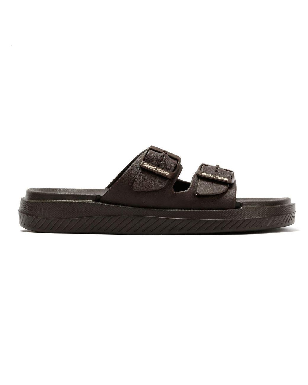 Original Penguin Black Playa Chocolate Sandals for men