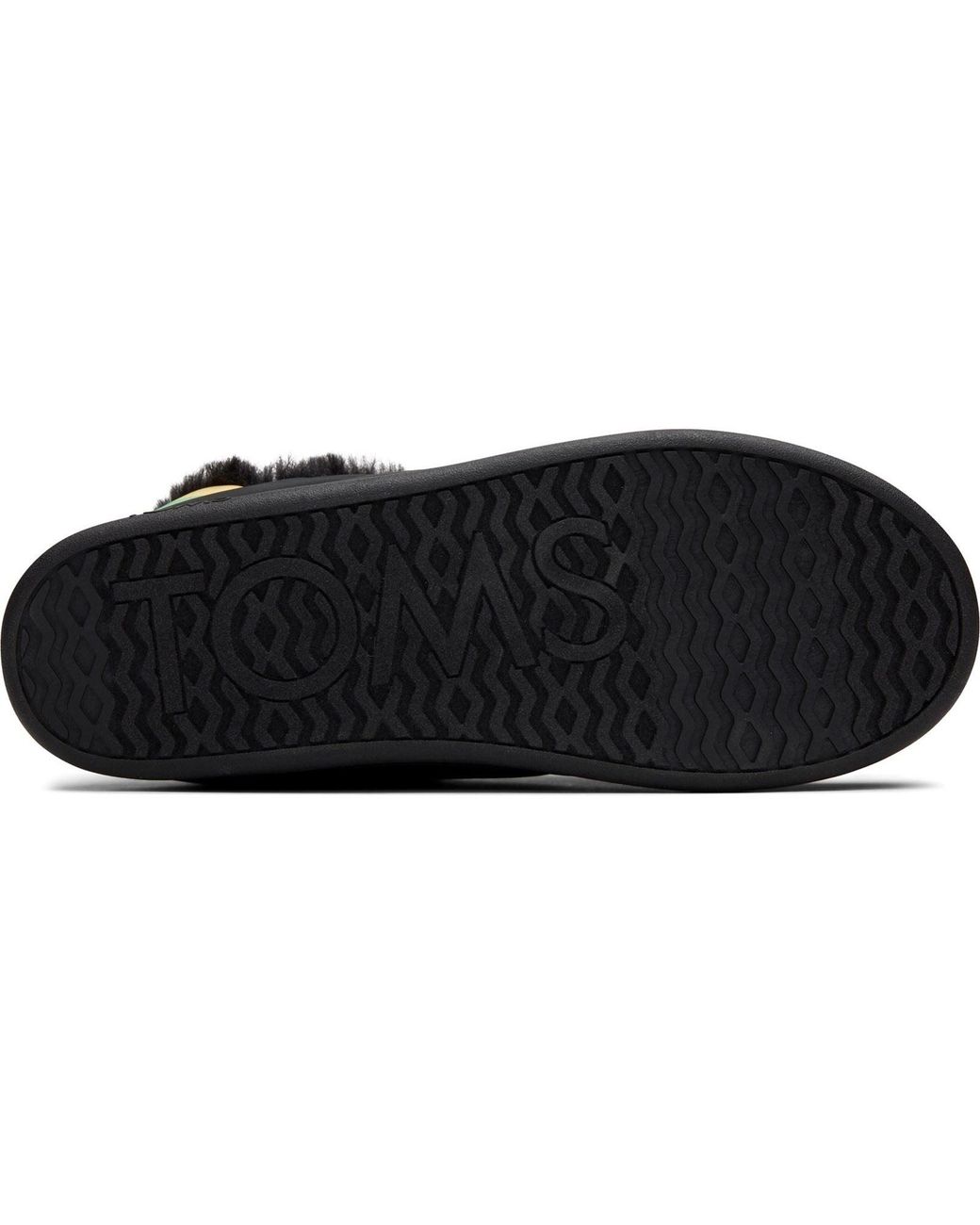 TOMS Black Ezra Nylon Matte Woven/ Slippers