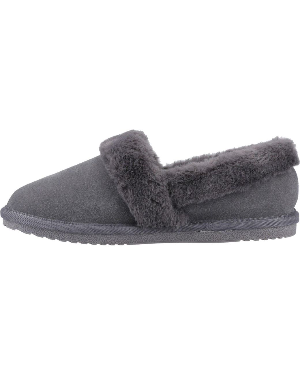 Hush Puppies Gray Ariel Suede Slippers