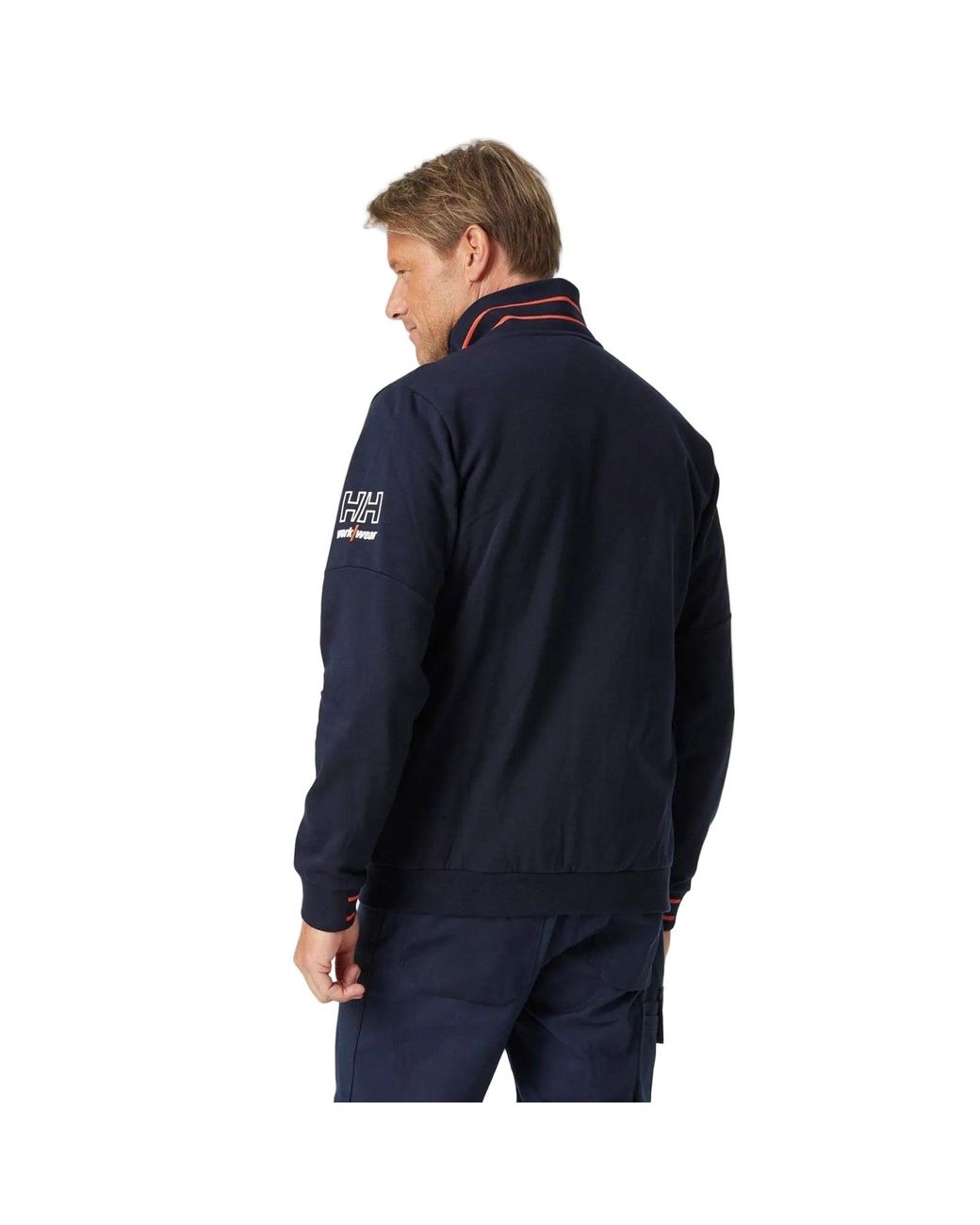 Helly Hansen Blue Kensington Zip Cotton Sweatshirt for men