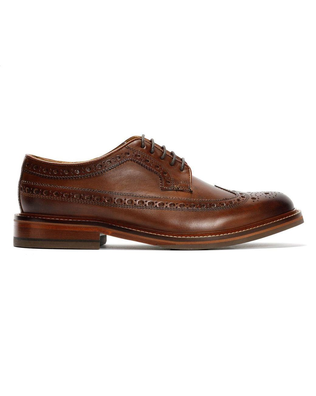 Chapman & Moore Brown Longwing Brogue Country Leather Choco Shoes for men