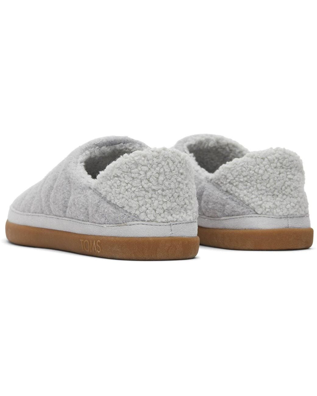 TOMS Gray Ezra Polyester Raindrop Slippers