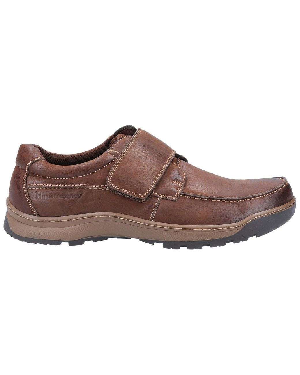 Hush Puppies Brown Casper Leather Loafers for men