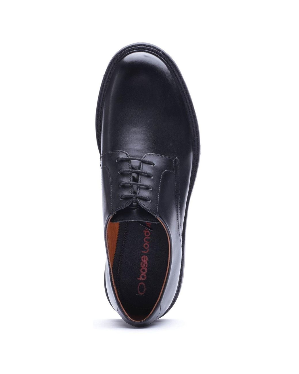 Base London Blue Vector Leather Lace-Up Shoes for men