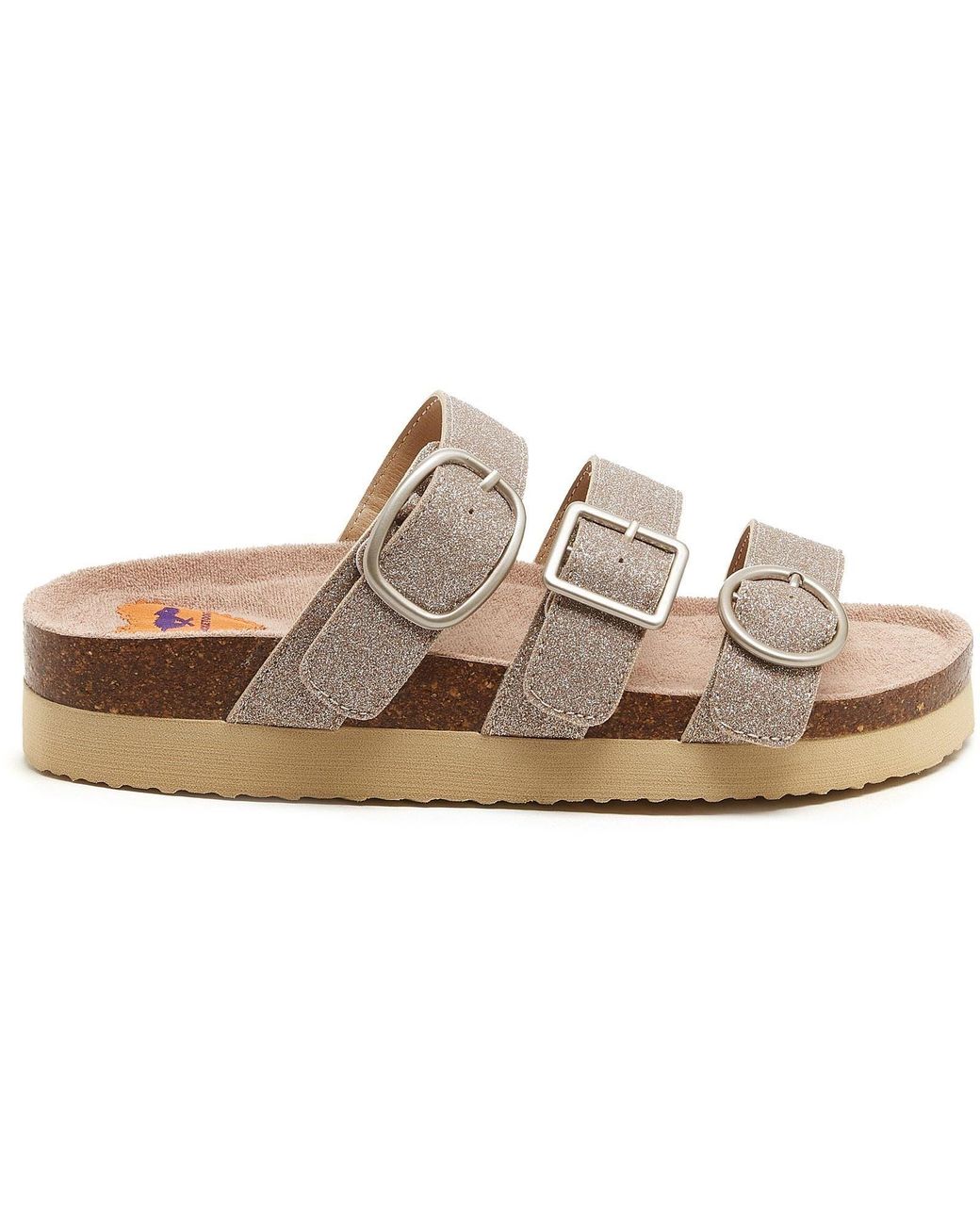 Rocket Dog Metallic Astor Glenn Glitter Textile Sandals