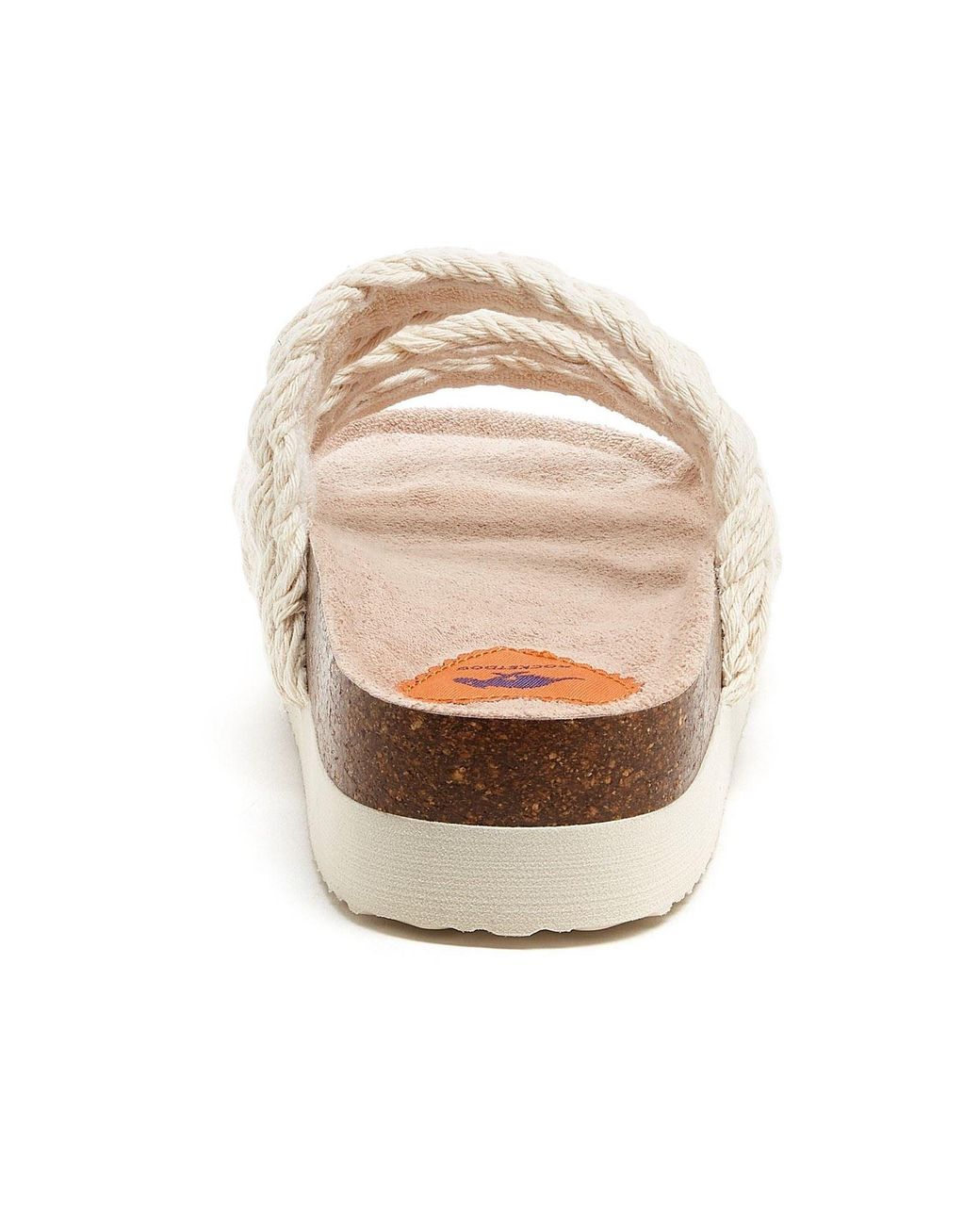 Rocket Dog Metallic Ashley String Braid Cotton Natural Sandals