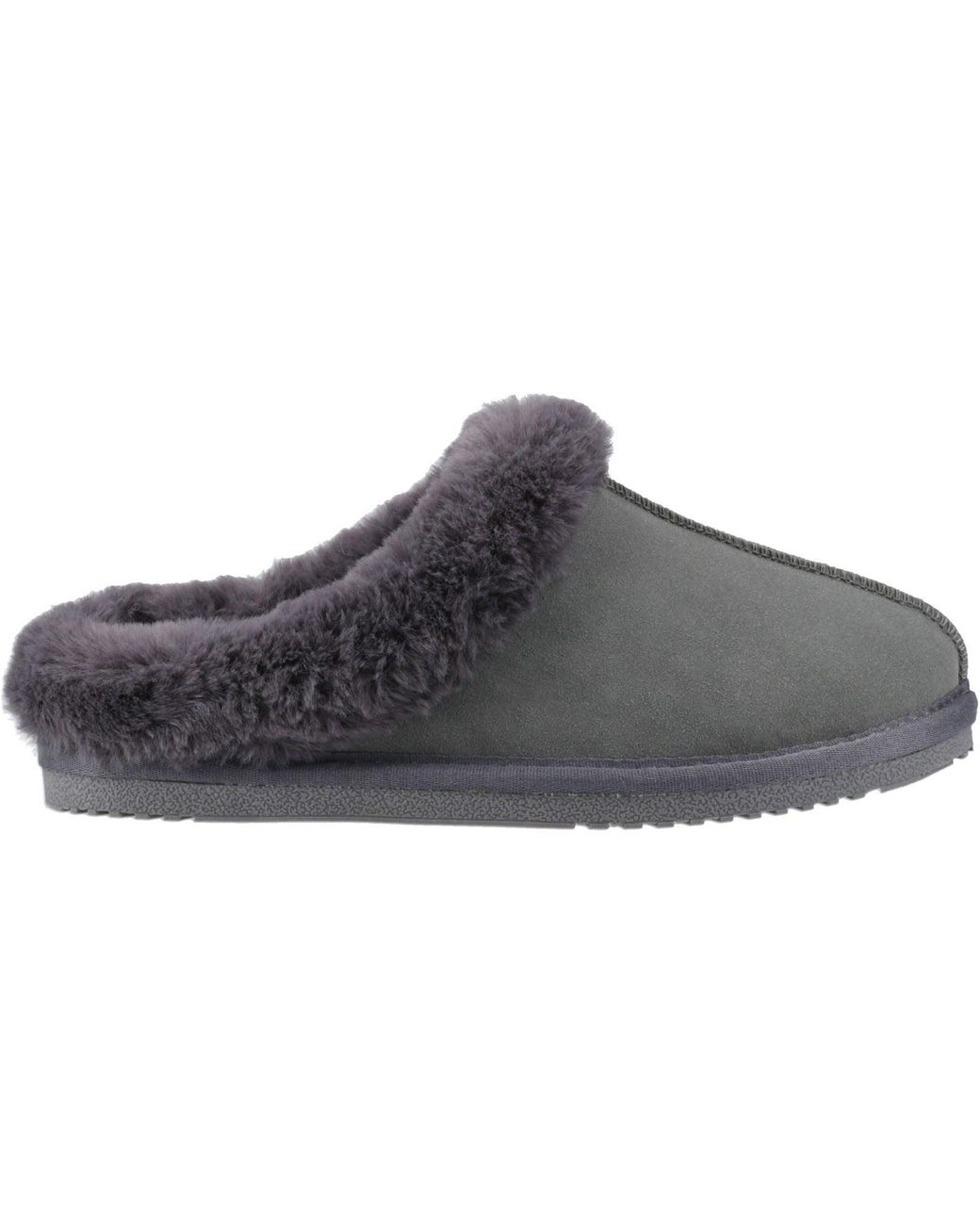 Hush Puppies Gray Amara Suede Slippers